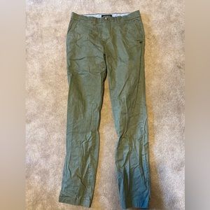 Tommy Hilfiger Modern-Fit Flex Stretch Comfort Solid Pants 30 x 32 Olive Green